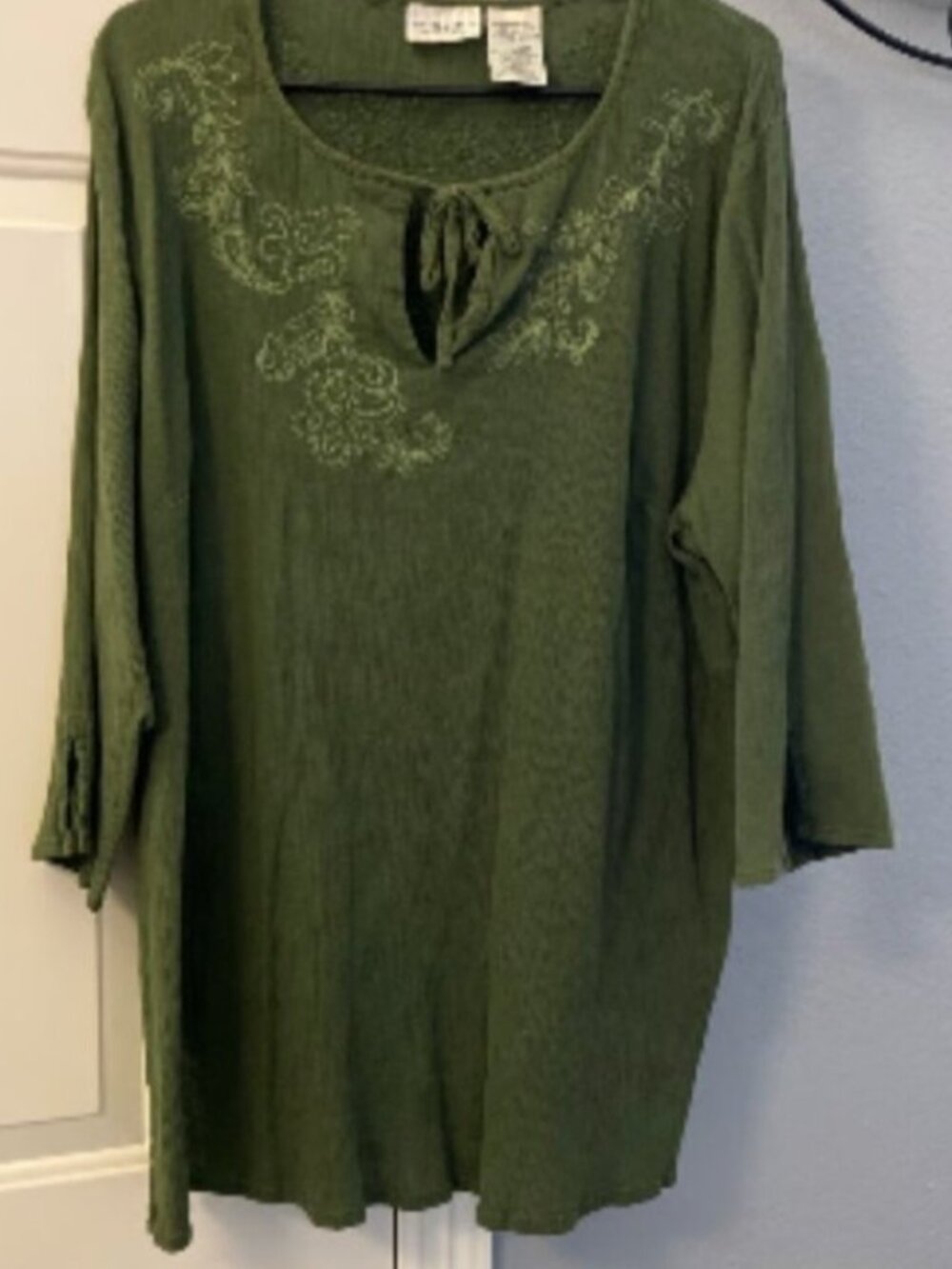Green Floral Top